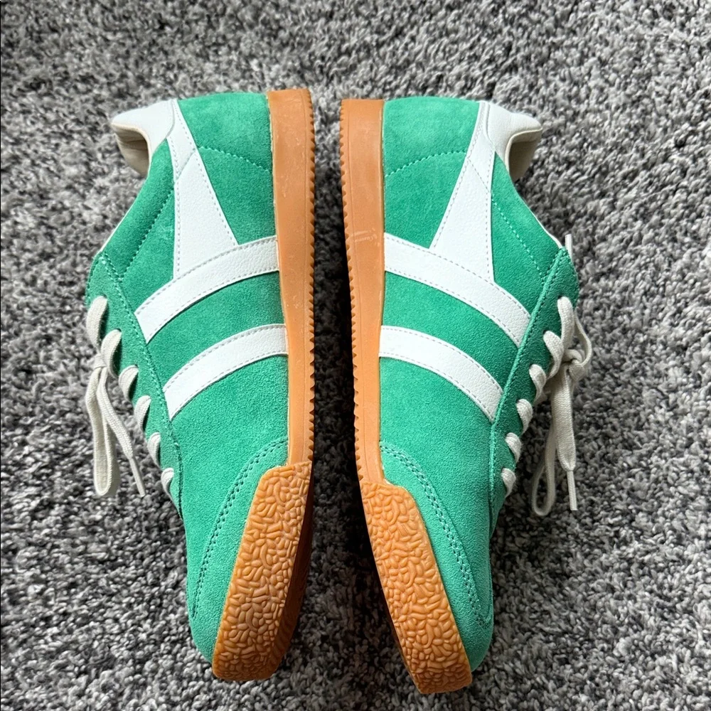 Gola Elan Suede Sneakers in Jade Green
